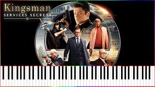 Manners Maketh ManMain Theme  Kingsman  The Secret Service piano tutorial  MIDI [upl. by Akkin]