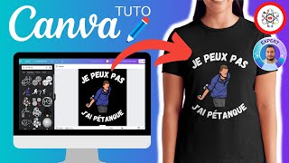 Créer un Design de Vêtement Tshirt Pull Sweat avec Canva et le VENDRE [upl. by Apostles712]