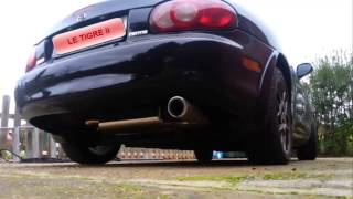 mx5parts single exit stainless steel exhaust [upl. by Ingvar]