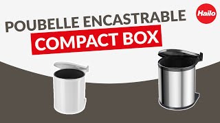 Montage poubelles encastrables Hailo Mono amp CompactBox M [upl. by Neerahs]