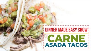 How to Make Carne Asada Tacos in Slow Cooker amp Instant Pot [upl. by Aroda]