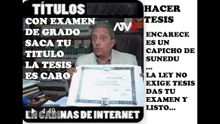 TITULO POR EXAMEN DE GRADOEN UNIVERSIDADES NO LICENCIADAS [upl. by Iuqcaj]