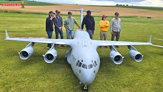 Tyler Perrys 1st flight of Ramy RCs Giant 149KG XXXL C17 Globemaster at Airliner Meeting 2024 [upl. by Sanderson]