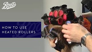 Hair Tutorial  How To Use Heated Rollers  Boots UK [upl. by Rubens]