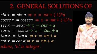 2 TRIGONOMETRIC EQUATIONS  CLASS 11TH [upl. by Assilim]