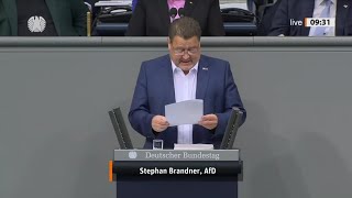 AKTUELL  REDE STEPHAN BRANDNER  AFD  AM 26SEPTEMBER IM DEUTSCHEN BUNDESTAG IN BERLIN [upl. by Alvan]