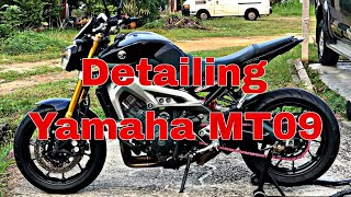 DETAILING YAMAHA MT09 [upl. by Ariamo]