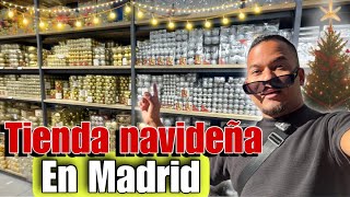 ¿Donde comprar adornos navideños en Madrid 🌲😱Tienda de NAVIDAD en ESPAÑA [upl. by Schuh799]