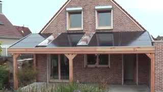 Overkapping met zonnepanelen [upl. by Anavahs]