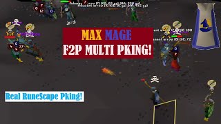 This is How You Multi PK with Max Mage  F2P Pking [upl. by Ihcehcu]