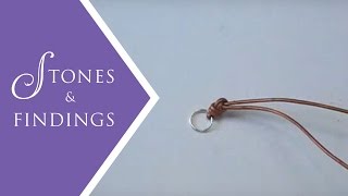 Make Leather Knot Ends for Necklaces and Bracelets  Jewelry Tutorial [upl. by Mapes]