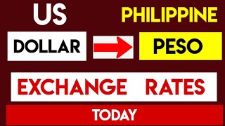 1 USD to PHP  Convert US Dollars to Philippine Pesos 03 November 2024 [upl. by Lay837]