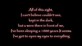 Evanescence  Wake me up Inside Lyrics [upl. by Airrej]