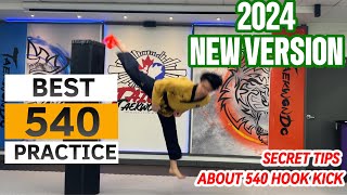 WHY ONLY YOU CANT DO 540 HOOK KICK  CHEAT 720 HOOK KICK  taekwondo martialarts [upl. by Drucilla]