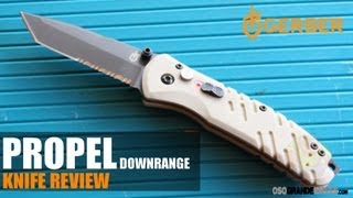 Gerber Propel Downrange Assisted Opening Combat Knife  OsoGrandeKnives [upl. by Nnorahs]