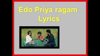 Edo Priyaragam Vintunna Lyrics [upl. by Barret482]