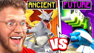 FUTURE vs ANCIENT Paradox RANDOM Starter Pokemon In MINECRAFT [upl. by Anitsej]