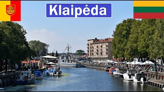 Lithuania Klaipėda walking in city centre  old town and city park 4K [upl. by Balthazar867]