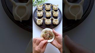 Momoes shape🥰🥰food dumplingrecipe youtubeshorts shorts cooking momosrecipe [upl. by Lenzi]