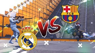 BARCELONA VS REAL MADRID SNIPER VS QUADS FORTNITE [upl. by Dorren]