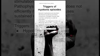 Triggers of myotonic episodes [upl. by Avah]