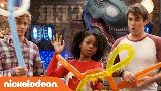 Henry Danger  Jace Norman Riele Downs amp Cooper Barnes Do the Balloon Challenge  Henry Danger [upl. by Anelis]