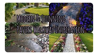 EyeCatching Modern Concrete Pavers Walkway Ideas Getting Popular  Interesting Cozy Home Decor [upl. by Alit637]