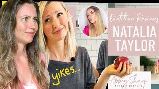 Freelee reacts to Dietitian Abbey Sharps video on Natalia Taylors diet [upl. by Gnoc]