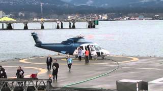 S76 Helijet landing amp takeoff [upl. by Lonni]