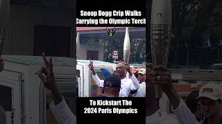 Snoop Dogg Crip Walks Carrying the Olympic Torch 2024 Paris Olympics [upl. by Niggem]