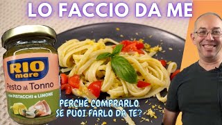 Pesto al tonno con pistacchi e limone ricetta per farlo da sé [upl. by Proudlove]