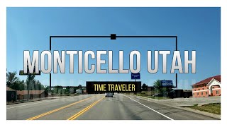 MONTICELLO UTAH  Driving down the main street in Monticello Utah  Time Traveler [upl. by Aneehsal]