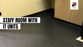 Seamless Vinyl Flooring Installed Around IT Units with Minimal Disruption [upl. by Amil]