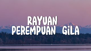 Rayuan Perempuan Gila  Nadin Amizah Lirik [upl. by Siana]