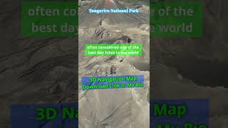 Tongariro tongariro 3dtopo nationalpark nature 3dnature nationalparks [upl. by Ybbed90]