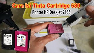 Cara Isi Ulang Tinta Cartridge 680 Printer Hp Deskjet 2135 [upl. by Nelson]