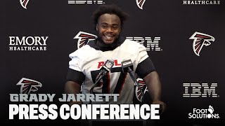 Grady Jarrett discusses preparations for Sunday Night Football vs Kansas City  Press Conference [upl. by Onitram]