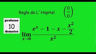 regla de L´Hopital 3 límites de funciones ejercicios resueltos [upl. by Georas]