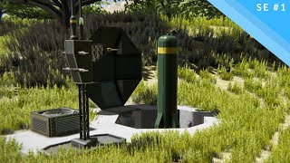 Functioning Missile Silo  Space Engineers [upl. by Einahpad]