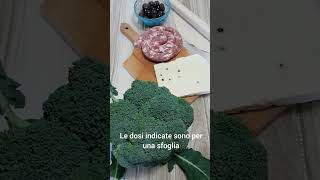 Sfoglia ripiena con broccoli e salsiccia [upl. by Hctim]