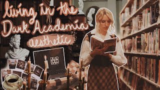 Living in the Dark Academia aesthetic for a day  a how  to guide 🕯🕰📚 [upl. by Aliled508]