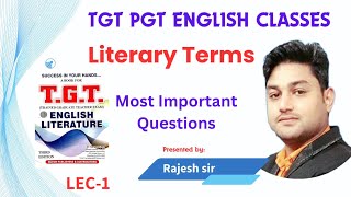 Literary term Tgt Pgt English tgt pgt English literary termUPTGT ENGLISH CLASSUP TGT ENGLISH [upl. by Zulaledairam431]