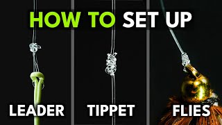 How to Set Up Your Fly Line Leader Tippet amp Flies  Module 4 Section 2 [upl. by Yelssew631]