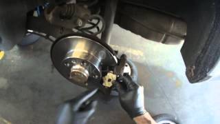 VW A4 Rear Disc brakes dragging  getting hot not a Parking Brake Cable problem [upl. by Cristiano]