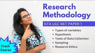 NTA UGC NET Paper 1 Research Methodology Crash Course [upl. by Clyve]