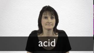 How to pronounce ACID in British English [upl. by Ailbert]