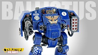 How To Paint a Space Marine Ballistus Dreadnought for Warhammer 40000  Vehicles  Ultramarines [upl. by Guenzi]