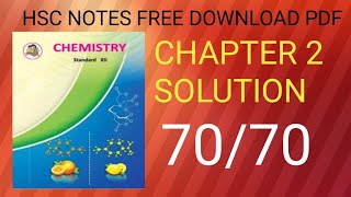 CLASS 12th SOLUTIONS CHAPTER FREE PDF NOTES like and share [upl. by Aralk868]