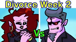 Friday Night Funkin but Daddy Dearest amp Mommy Get Divorce Full Week 2 Update  Cutscenes FNF Mod [upl. by Enilec]