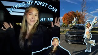 BUYING MY FIRST CAR AT 16 [upl. by Gagliano]